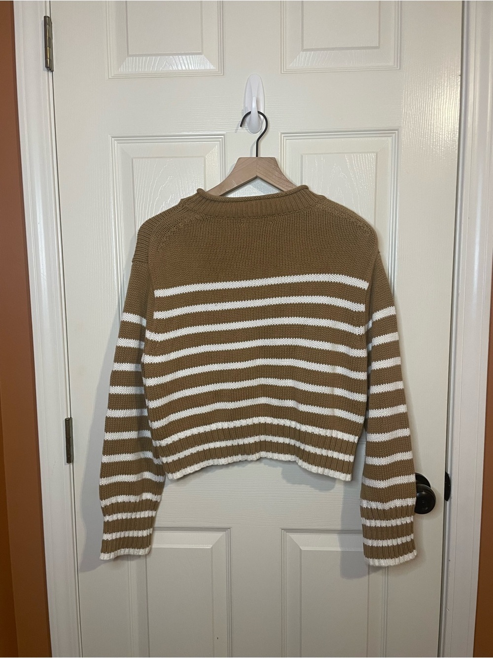 J Crew Rollneck Sweater in Stripe Size Small - Picture 9 of 9